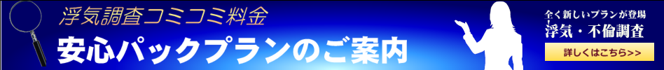 浮気調査料金こみこみ安心パック